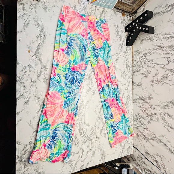 Lilly Pulitzer Bal Harbour Linen Palazzo Pant In Resort White A Mermaids Tail - Picture 5 of 9